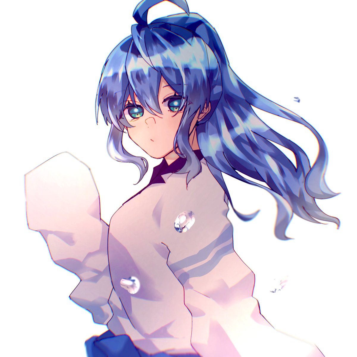 ❄️🌧💙 #からぴち #カラフルピーチ素材 #るな