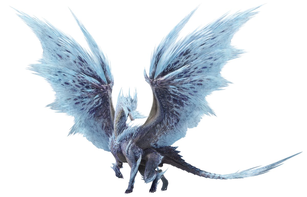 冰龍 イヴェルカーナ】 冷気を自在に操り、極低温のブレスを放つことで