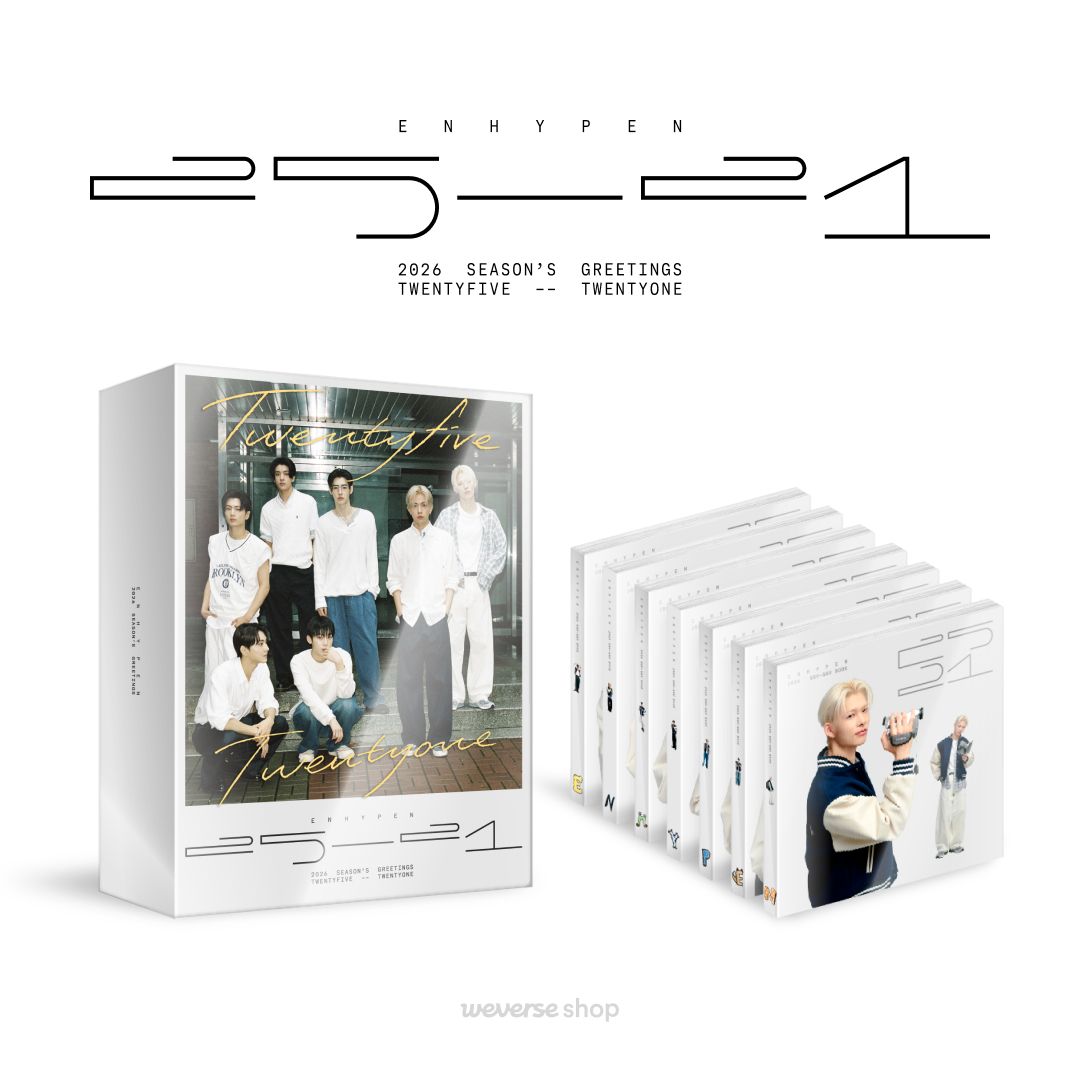 ENHYPEN 2026 SEASON'S GREETINGS」「ENHYPEN 2026 GGU GGU BOOK」予約