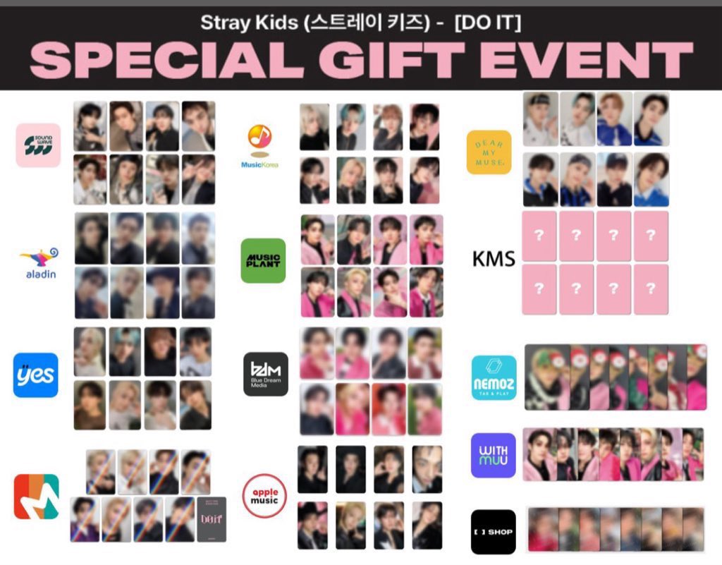 Stray Kids ［DO IT］ 店舗特典まとめ📝 - Soundwave - Aladin - Yes24
