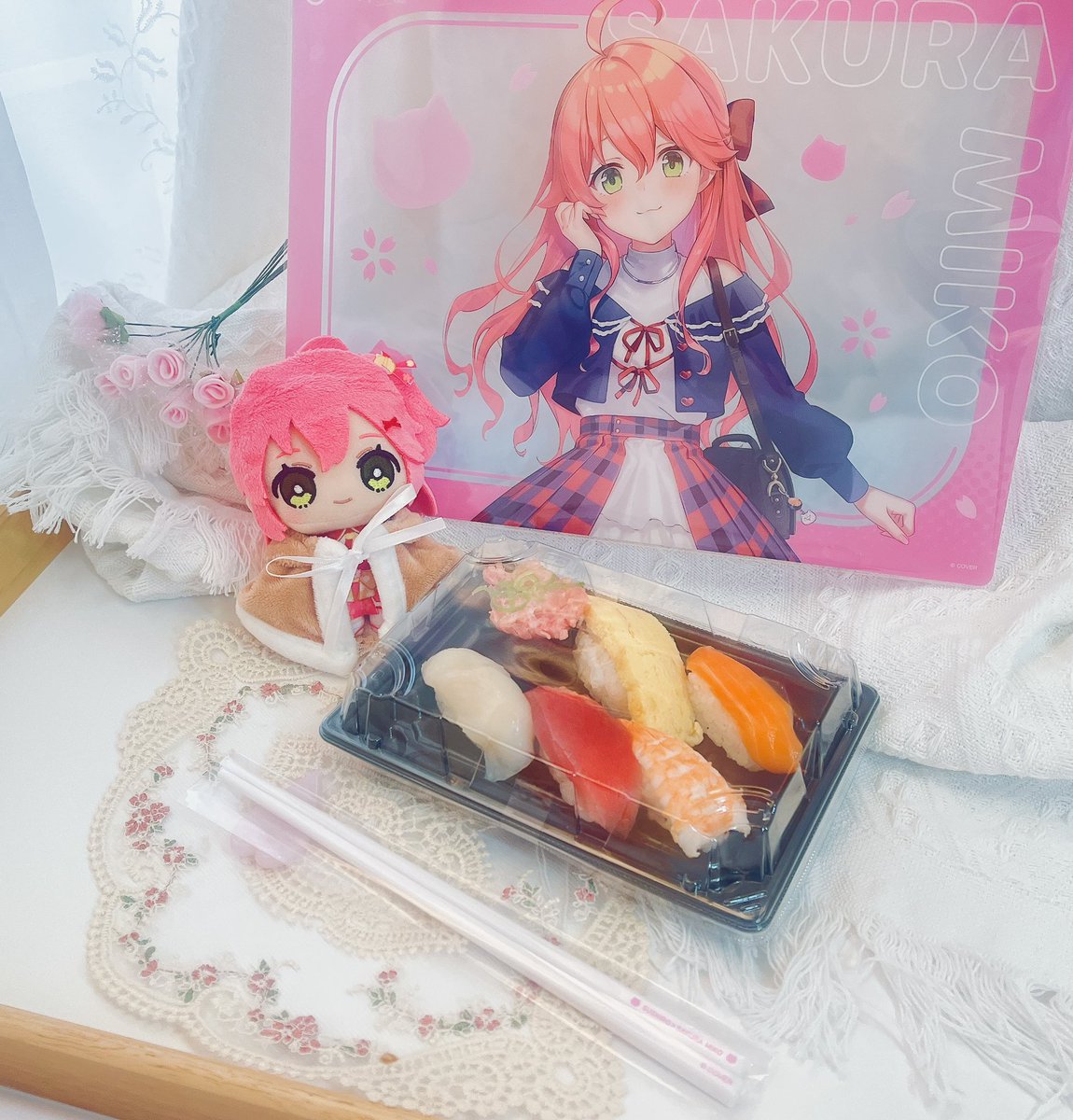 スシロー さくらみこ スシロー ランチョンマット コンプリートセット