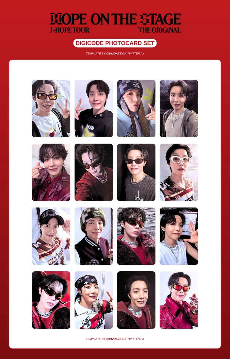 BTS J-HOPE HOBI HOTS HOS TOUR PC PHOTOCARD DIGITAL CODE DIGICODE
