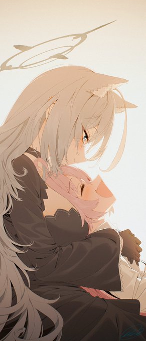 R*N様 ブルアカ シロコ ファンアート 色紙 バレンタイン 砂狼シロコ(ブルアカ) 「相変わらず色紙は単色です 」|瀬奈 悠太のイラスト