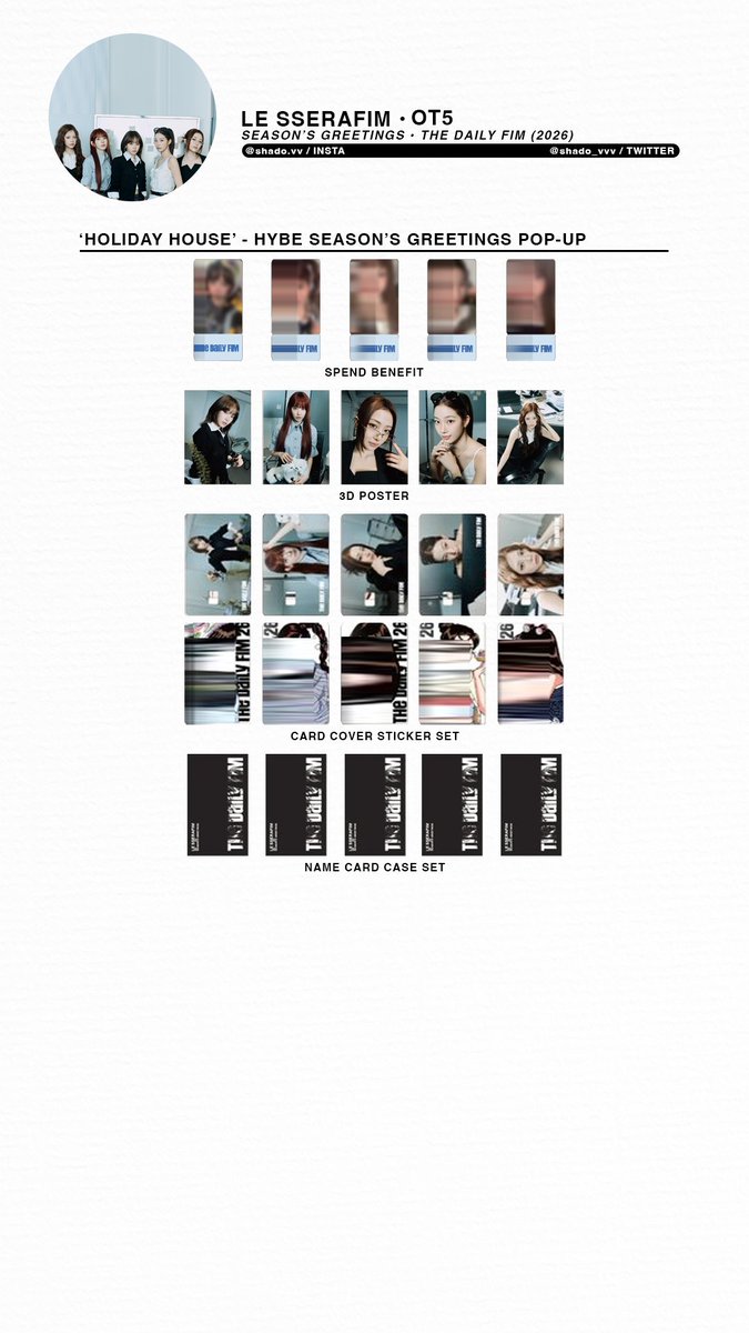 181225 - LE SSERAFIM - Season's Greetings 2026 'The Daily Fim