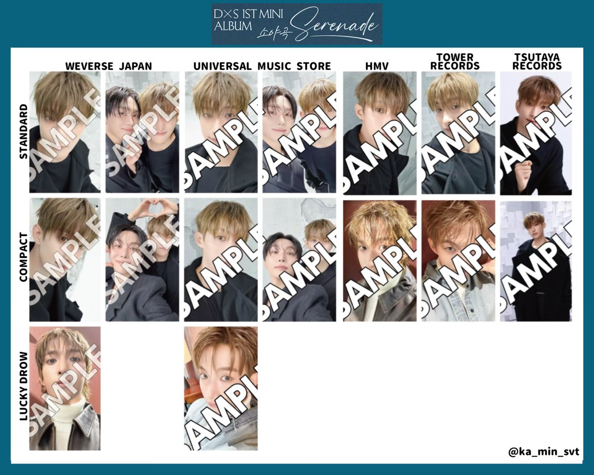 𝐃𝐊 X 𝐒𝐄𝐔𝐍𝐆𝐊𝐖𝐀𝐍 1st Mini Album '소야곡' Serenade トレカ