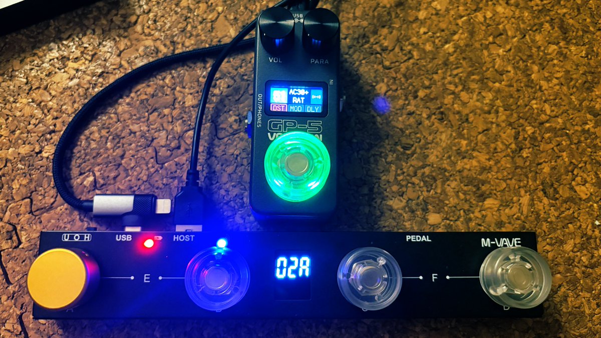 valeton GP-5 m vave チョコプラ（midiコン） これだけで基本的なLive