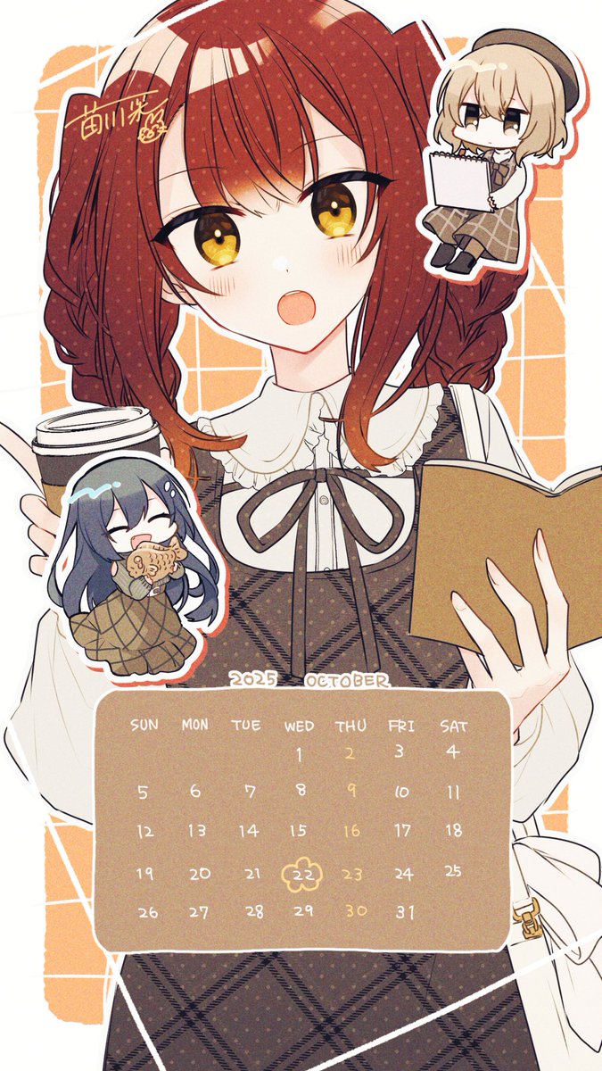 🍂┄┄┄┄┄┄┄┄┄ #わたたべ 公式Ⅹ限定 🔟月カレンダー