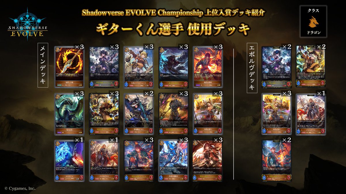 エボルヴCS 上位入賞デッキ紹介】 全国で開催されているCS大会より
