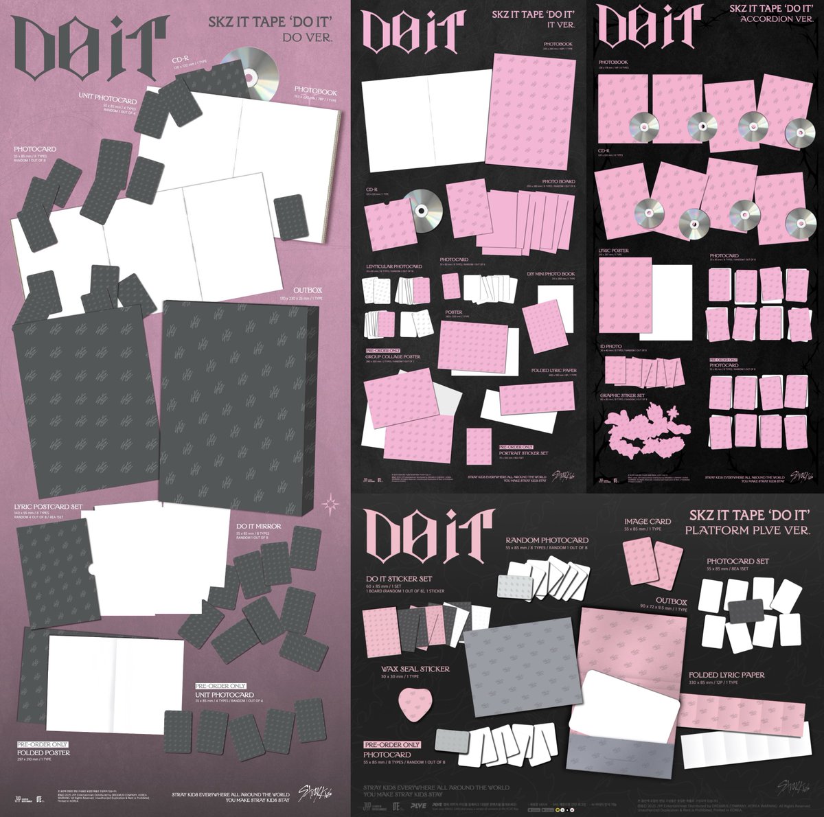 Stray Kids 'DO IT'💗🩶 店舗特典付き Qoo10にて予約開始📣 ① fans