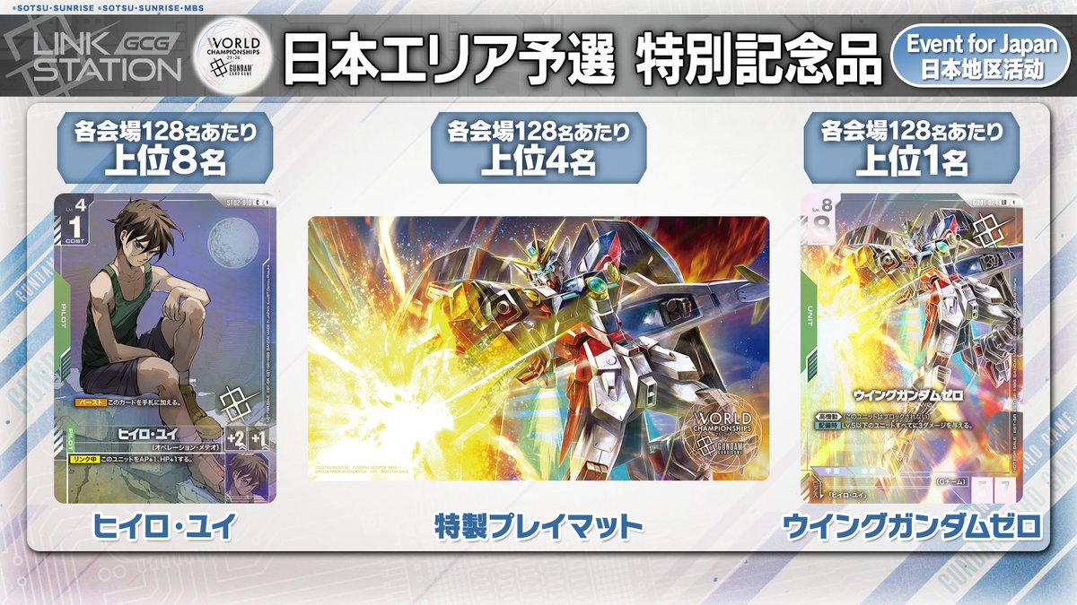 ガンダムカード エリア予選 記念品 トロフィー WORLD CHAMPIONSHIPS 25