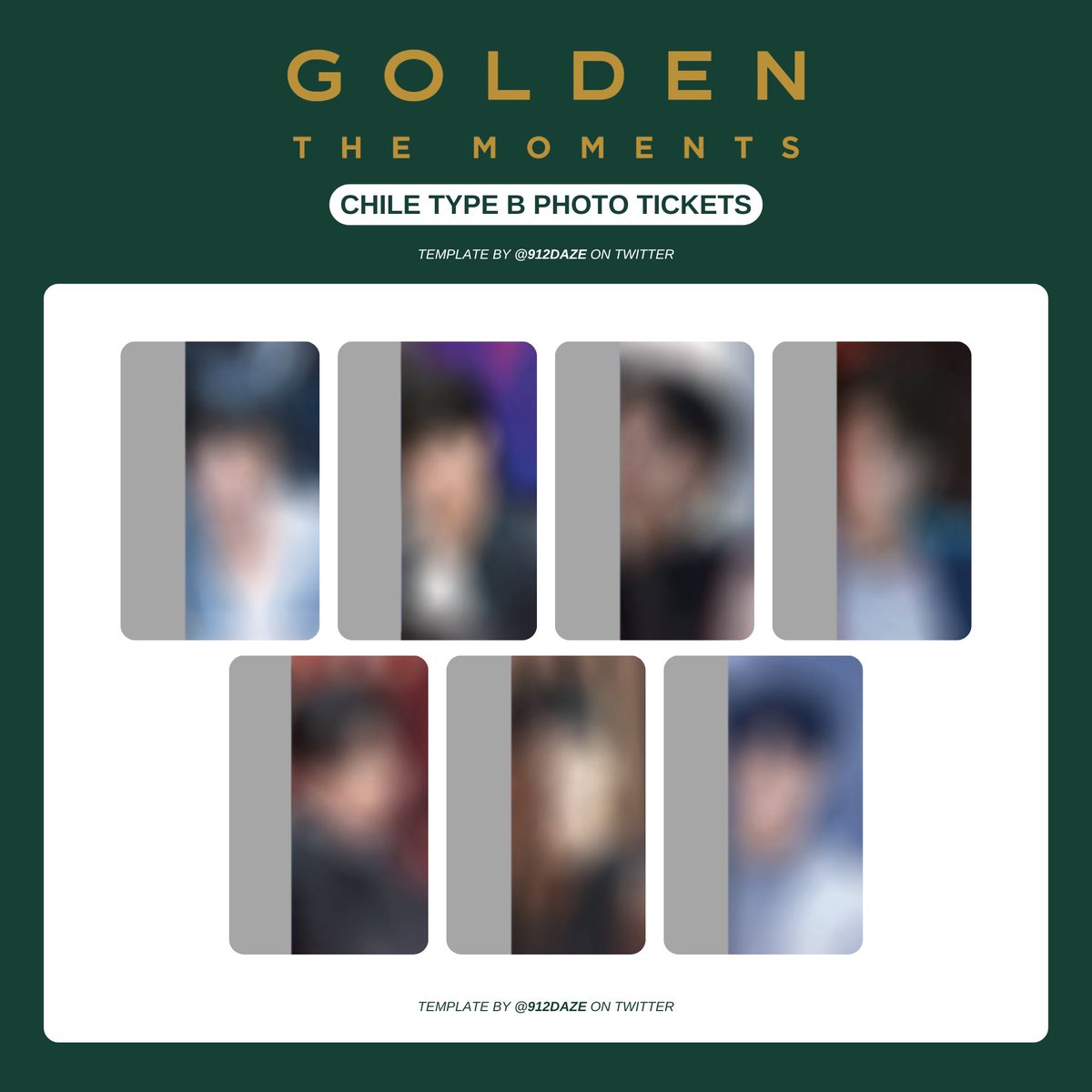 BTS JUNGKOOK JK PC PHOTOCARD WISHLIST TEMPLATES✨ ⭐️ GOLDEN THE