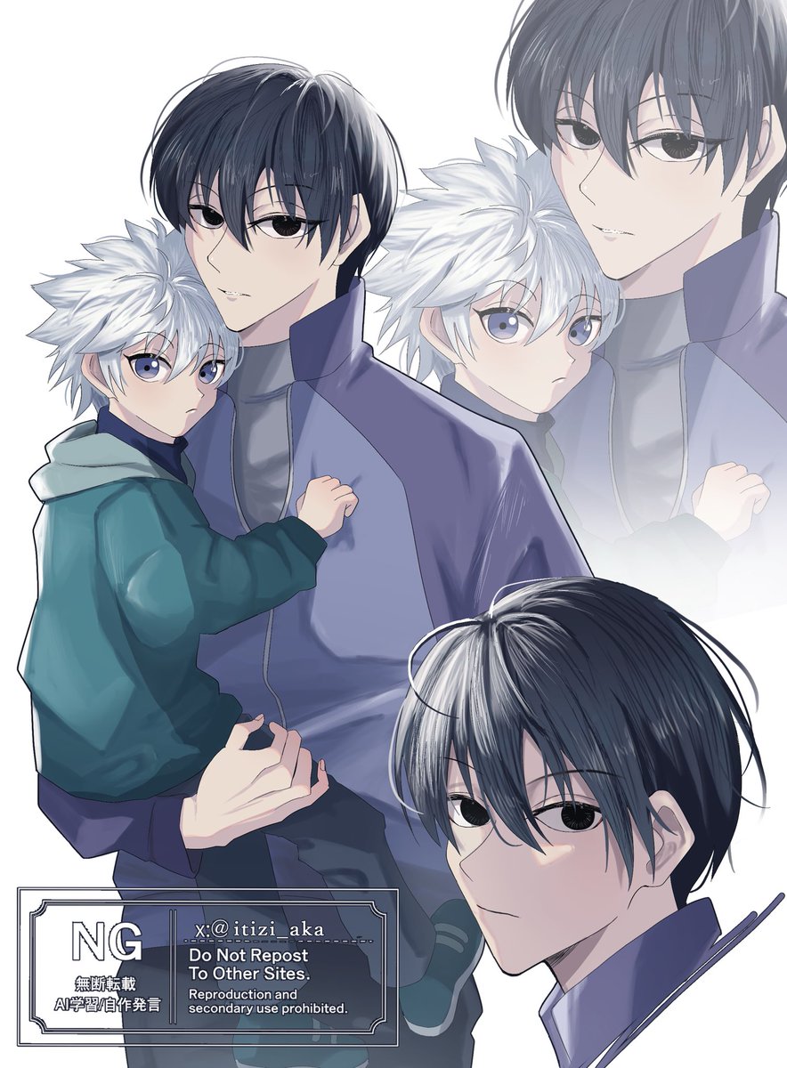 幼少期キルアと短髪イルミ #hxh #killua #yellumi