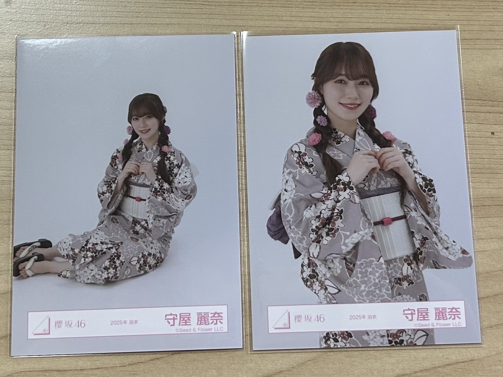 守屋麗奈 浴衣直筆生写真