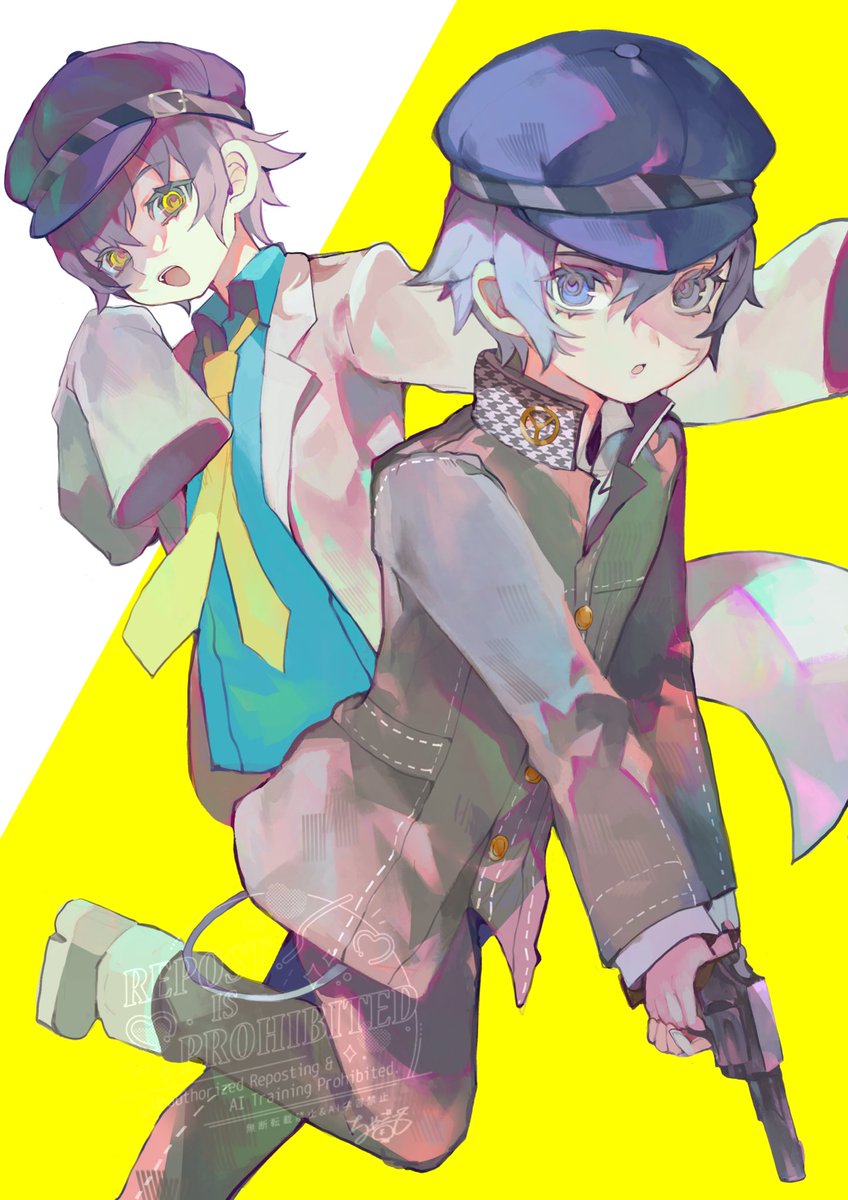 今更なんですがリバイバル発表嬉しすぎて 最推し直斗くん描きました