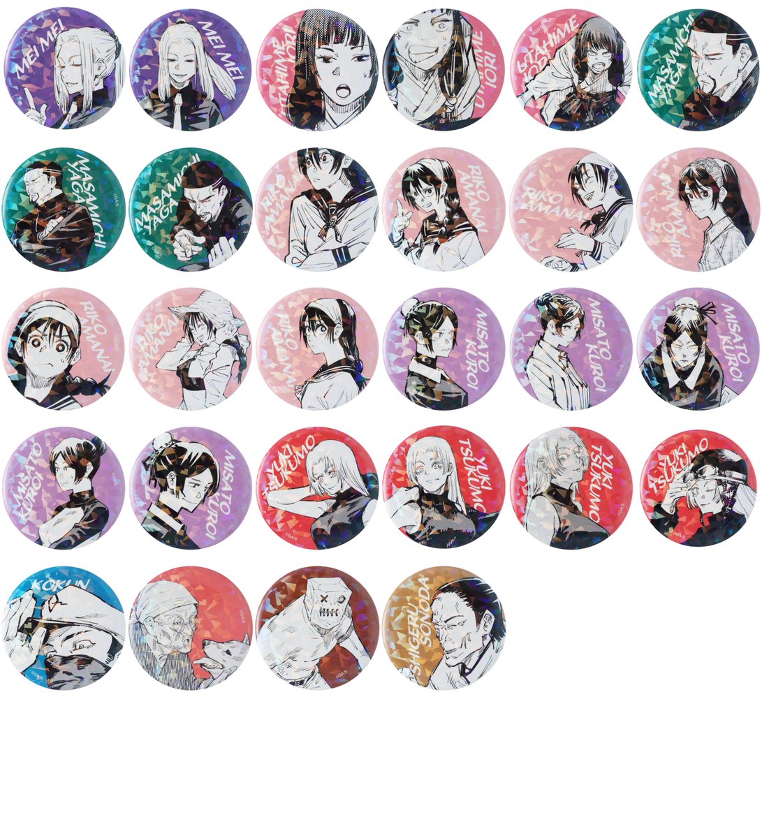 グッズ情報】 『呪術廻戦』懐玉・玉折 オールスター缶バッジが受注受付