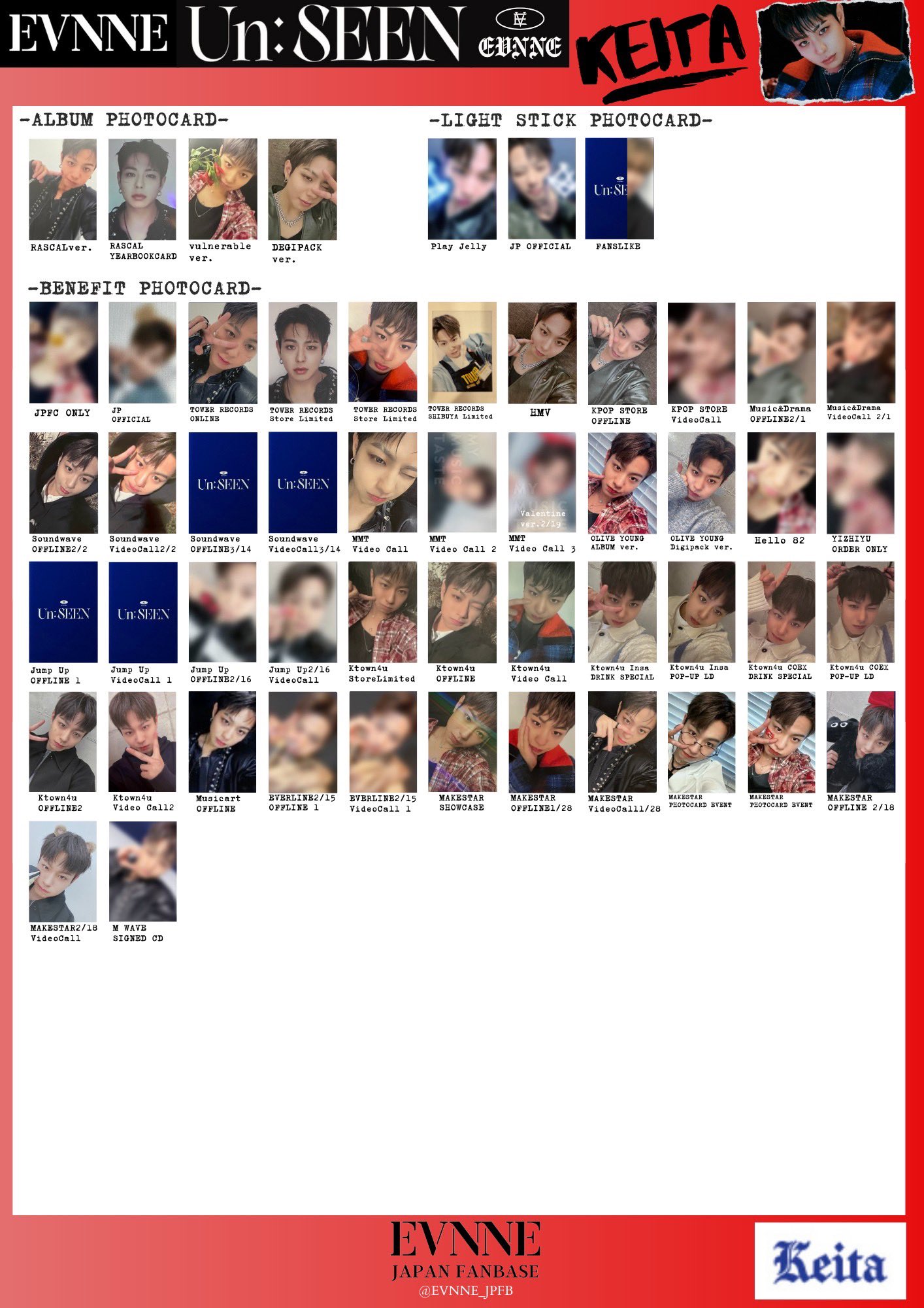 evnne アルバム トレカ 特典トレカ evnne トレカ 2nd Mini Album [Un