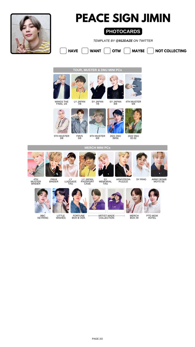 Updated and refreshed Peace Sign Jimin PC Template! 🐣✌️ 🔗 HD