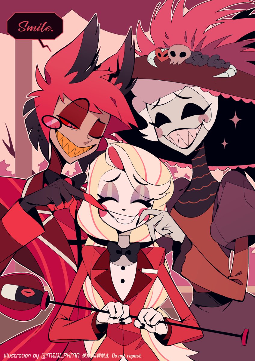 アラスターとチャーリーとロージー みんなかわいい！ #ハズビンホテル