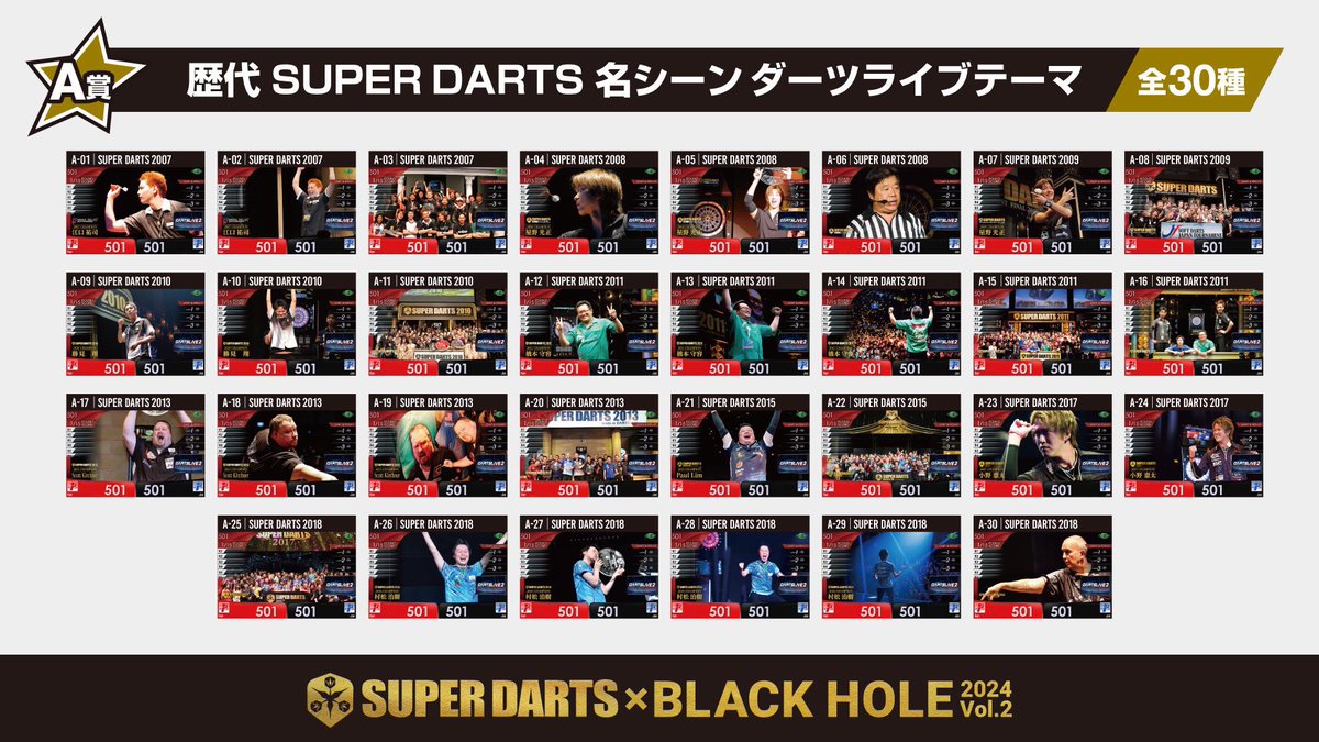 SUPERDARTS 2024 開催記念コラボくじに注目👀 定番のダーツライブ