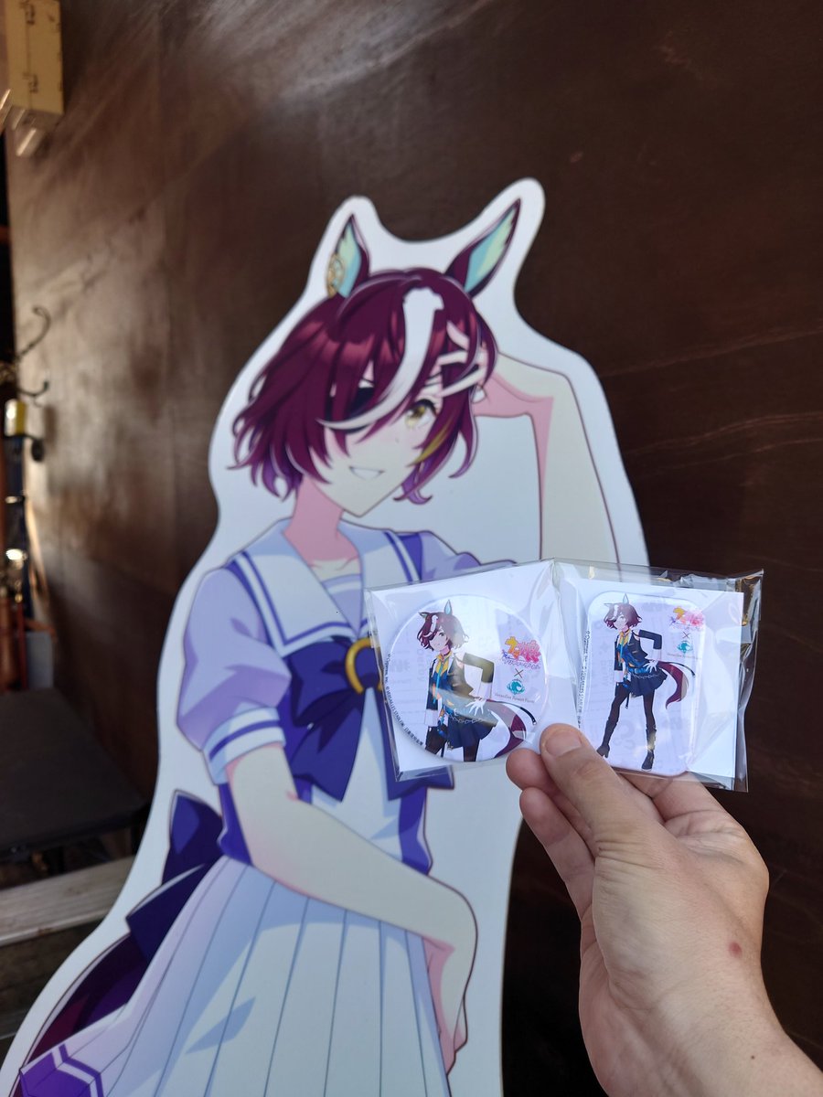 ウマ娘プリティーダービー タニノギムレット缶バッジ 販売しています