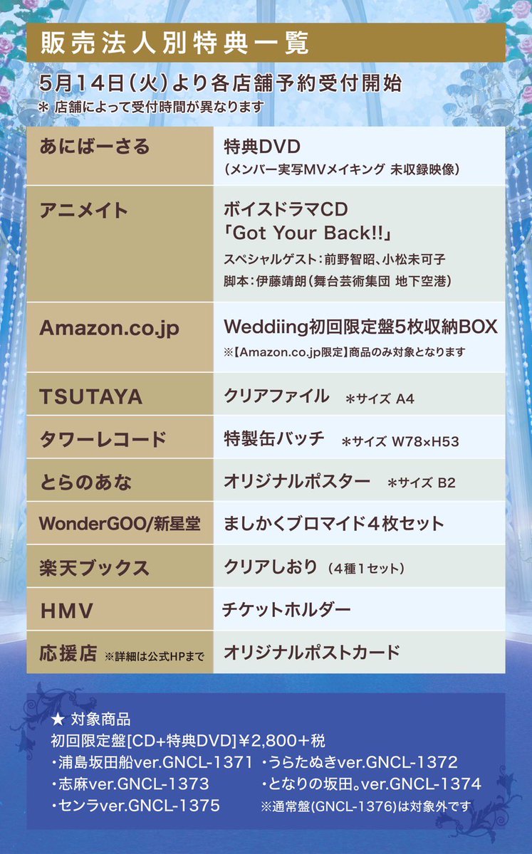 浦島坂田船／Weddiing 7月10日発売 ◇初回限定盤［CD+特典DVD］ A(浦島