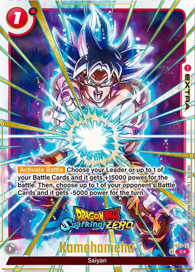 Dragon Ball Sparking ZERO Exclusive Cards - 3 playable cards +1