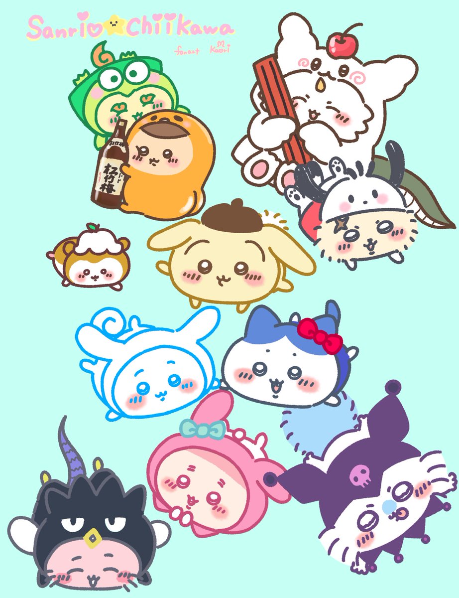 サンリオ⭐️ちいかわ今回は自分のお気に入りはくりまんじゅう先輩と