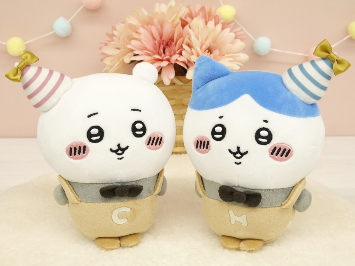 新発売／ 『ぽてたまぬいぐるみ』 （ちいかわ パーティー / ハチワレ