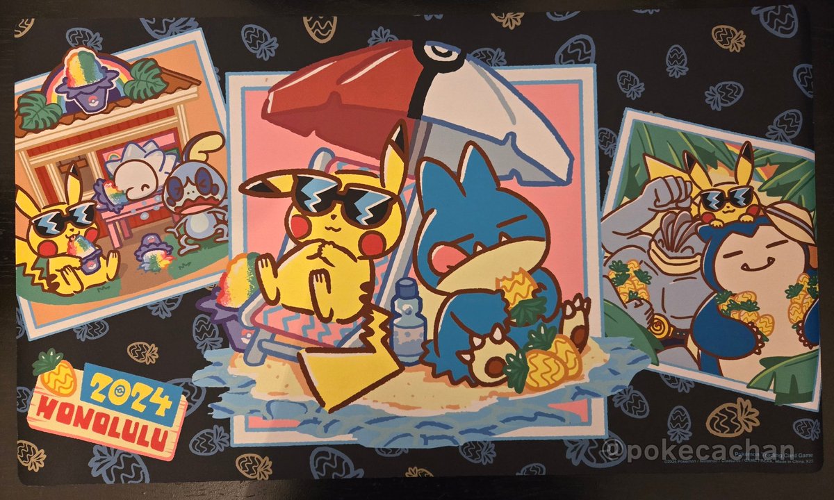 ポケカ新商品】WCS2024ホノルル限定プレイマットが公開 ポケモン