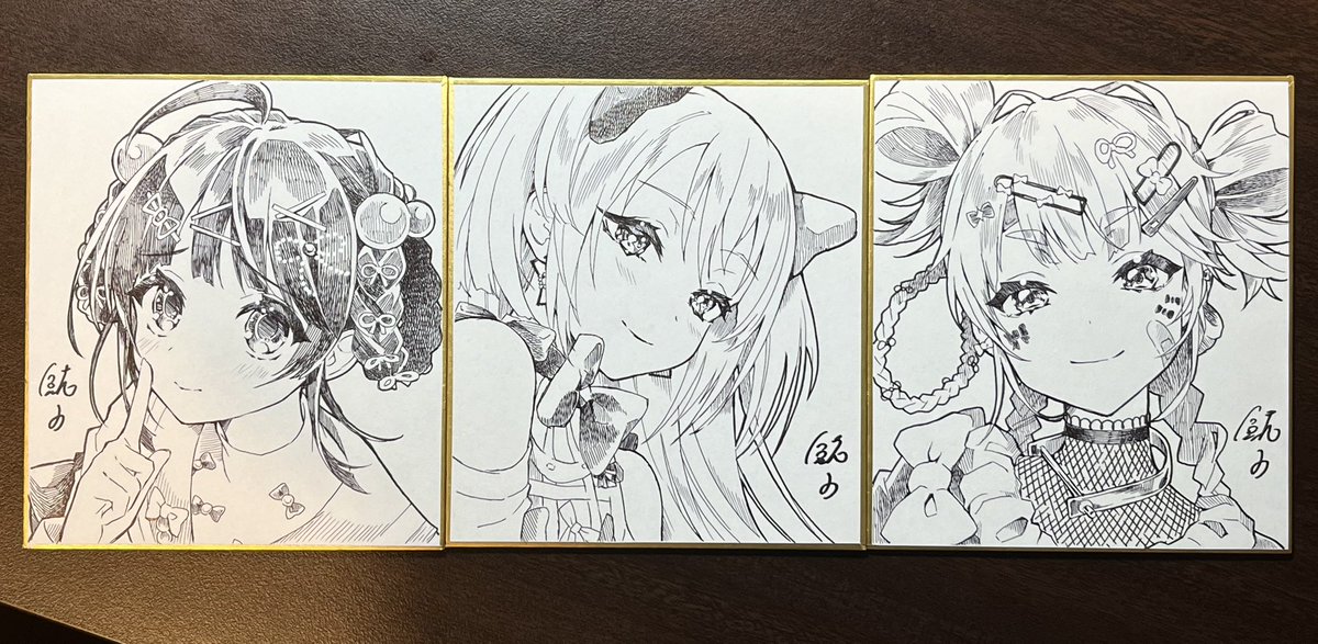 改めてコミティアありがとうございました！ 当日持って行ったミニ色紙