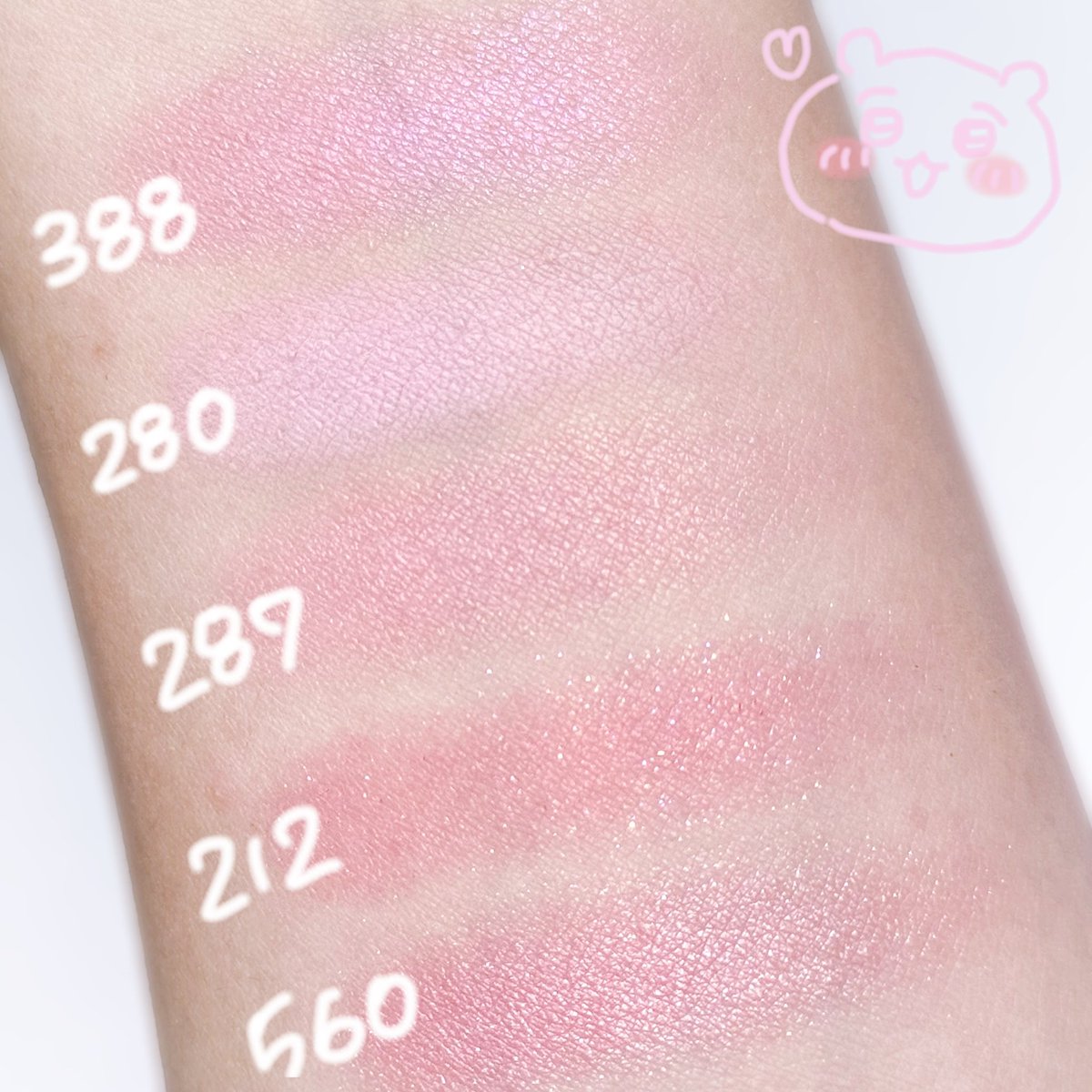 大好きなDIORピンクチーク達並べてみた🥹🤍 伊勢丹限定チークの388