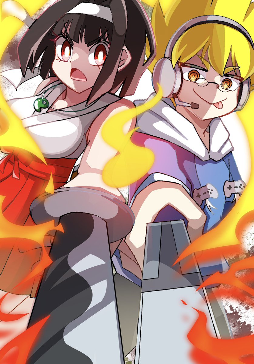 西京芸麻&刀道巫女 #ゲーマーが妖怪退治やってみた