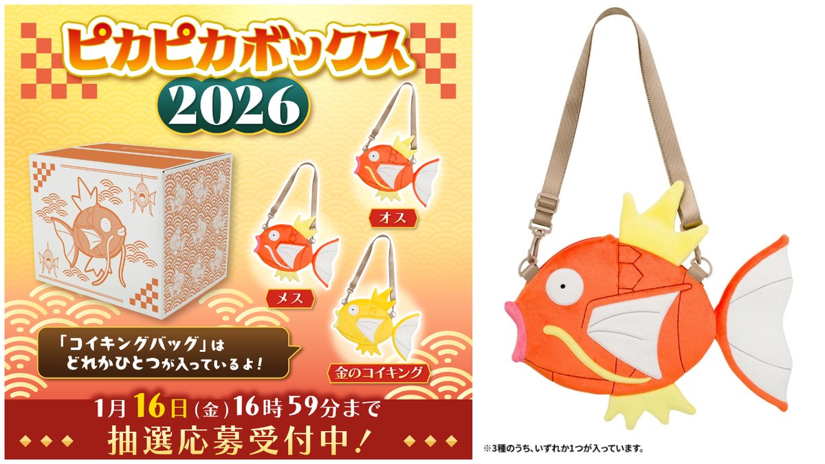 ポケモン福袋「ピカピカボックス2026」💛 キャンセル分の抽選販売