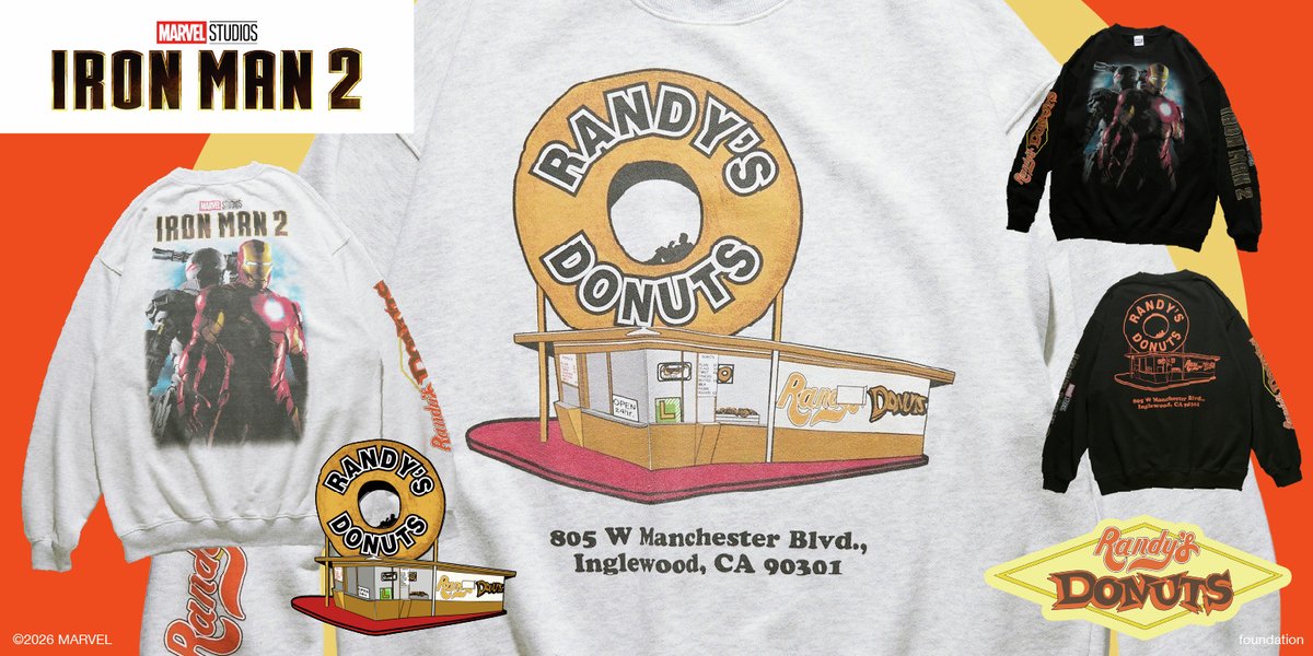 IRON MAN2/RANDY'S DONUTS/FREAK'S STOREのスペシャルコレクションが