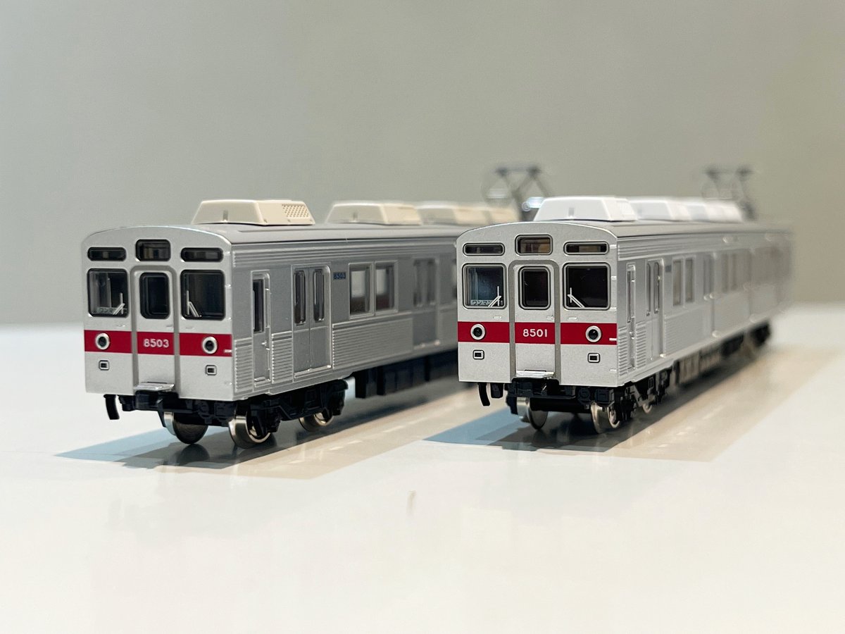 グリーンマックスの長野電鉄8500系(8503編成)とクロスポイント限定の