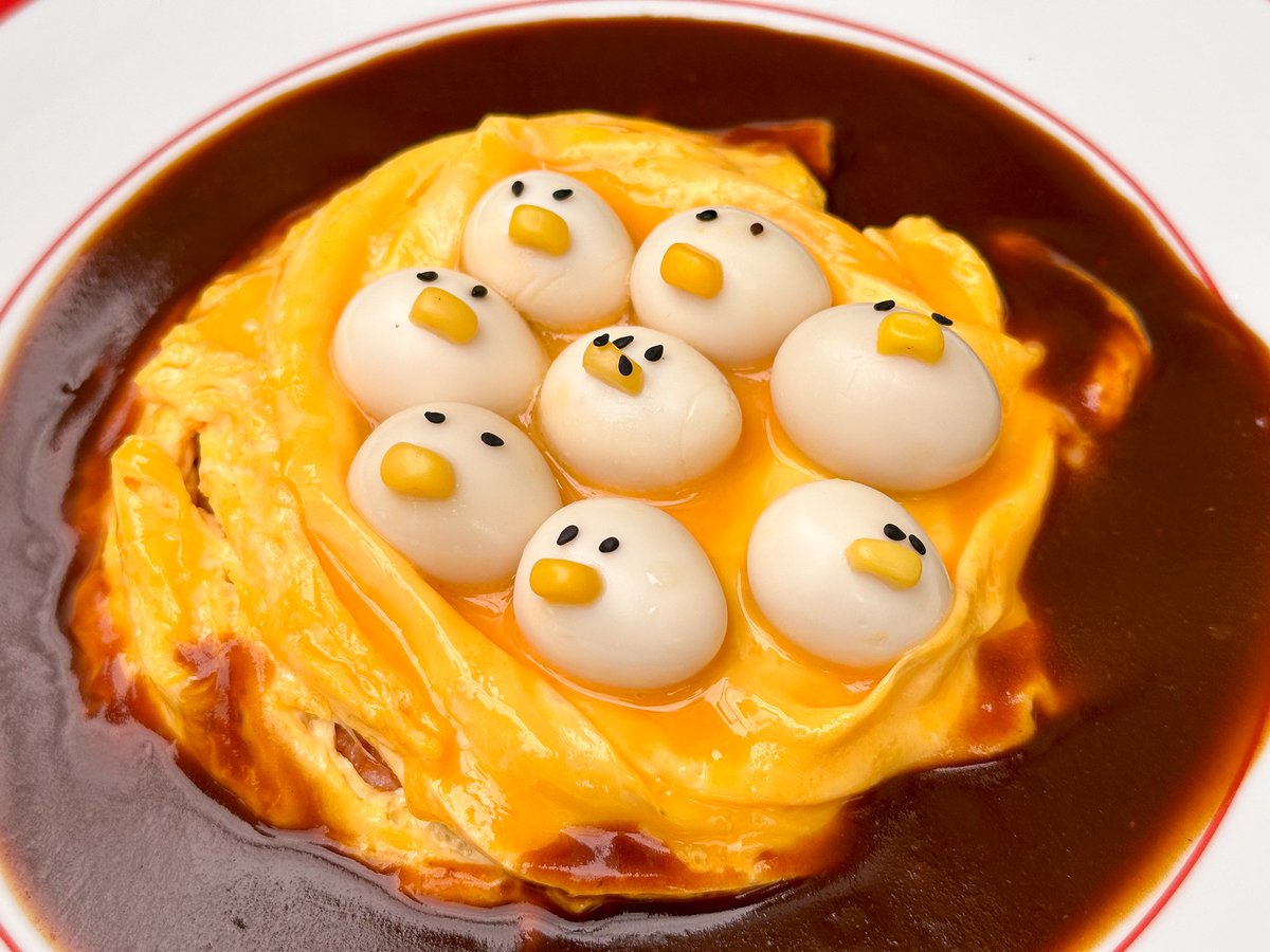 超絶可愛いうずらひよこの巣ごもりオムライスが最高！ 店名