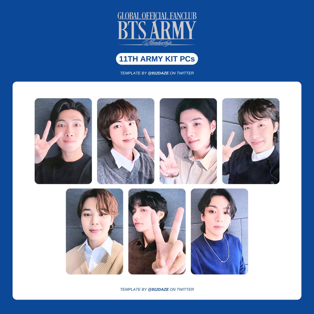 BTS ARMY MEMBERSHIP KIT PC PHOTOCARD WISHLIST TEMPLATES