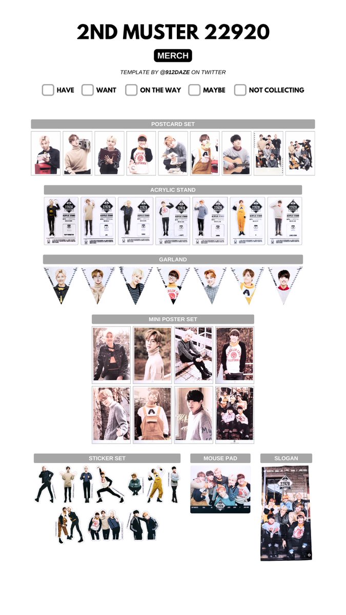 BTS KOREA 2ND MUSTER MERCHANDISE MD PC PHOTOCARDS WISHLIST WL