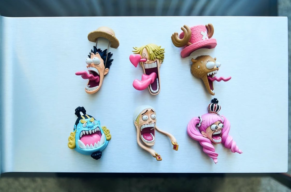 2025/1/11(土)発売のONE PIECE びっくり顔マグネット第1弾 ルフィ