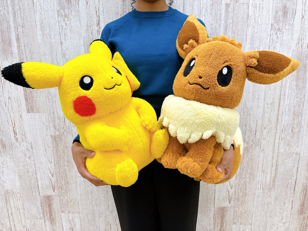 1月18日(土)、ピカチュウとイーブイの「クラシックボアぬいぐるみ」が
