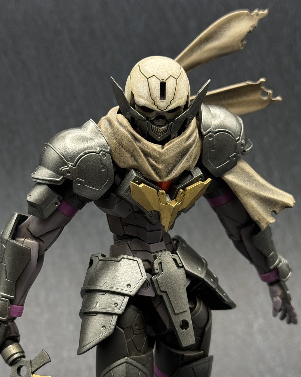 先日プチ塗装した30MFローザンナイトに30MMのマルチクロスを被せてみ