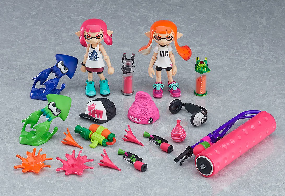 figma Splatoon ボーイ DXエディション』と『figma Splatoon ガール DX
