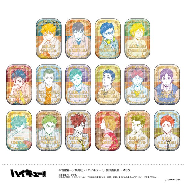 セブンネット限定 『#ハイキュー!!スクエア缶バッジ』 販売開始