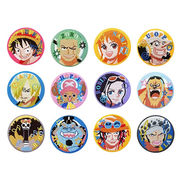 Here's a look at One Piece Embroidery Can Badges Vol.1. Features
