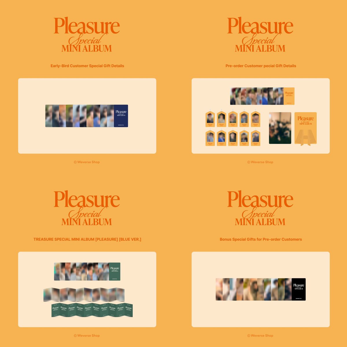 TREASURE 'PLEASURE'💎 店舗特典ビジュ出ました📣 メンバー選べます