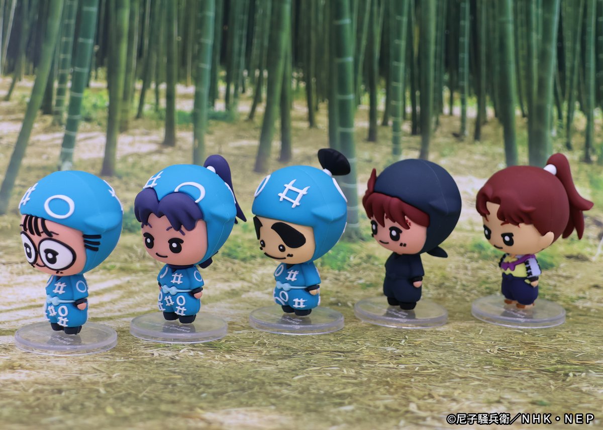 にょきんと『忍たま乱太郎』マスコットフィギュアのサンプル写真が公開