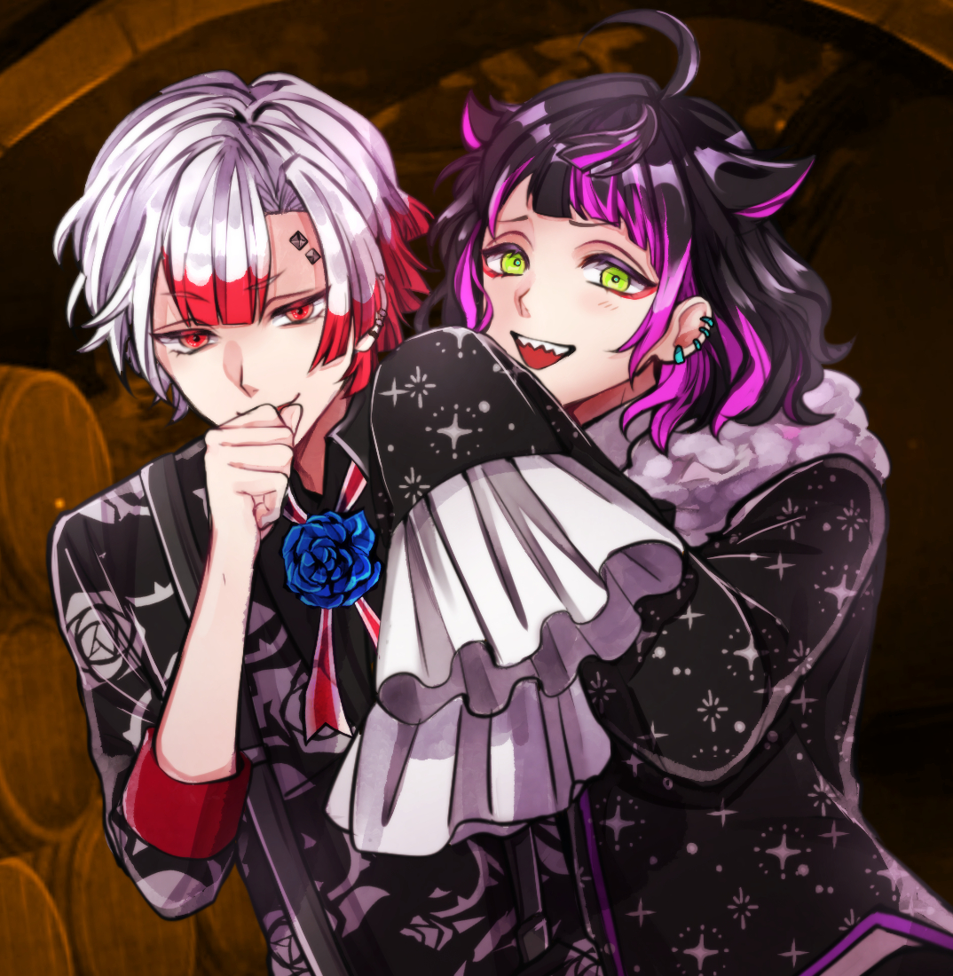 🌹執事の関係性🌹 『悪巧み仲間』 ラムリ「ローズくんもワルだねぇ