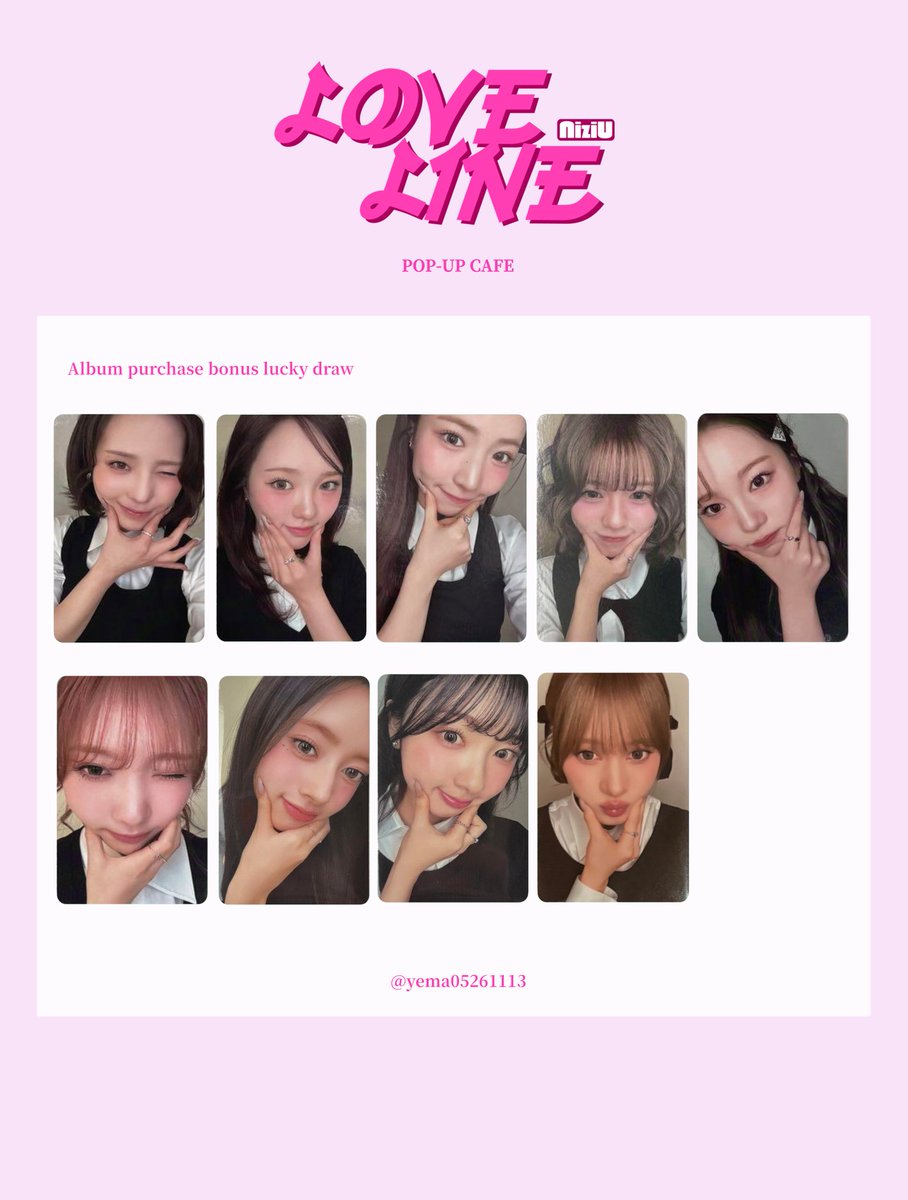 ✦𝐍𝐢𝐳𝐢𝐔 𝑳𝑶𝑽𝑬 𝑳𝑰𝑵𝑬 🩷 POP-UP CAFE ラキドロ ポラ 特典