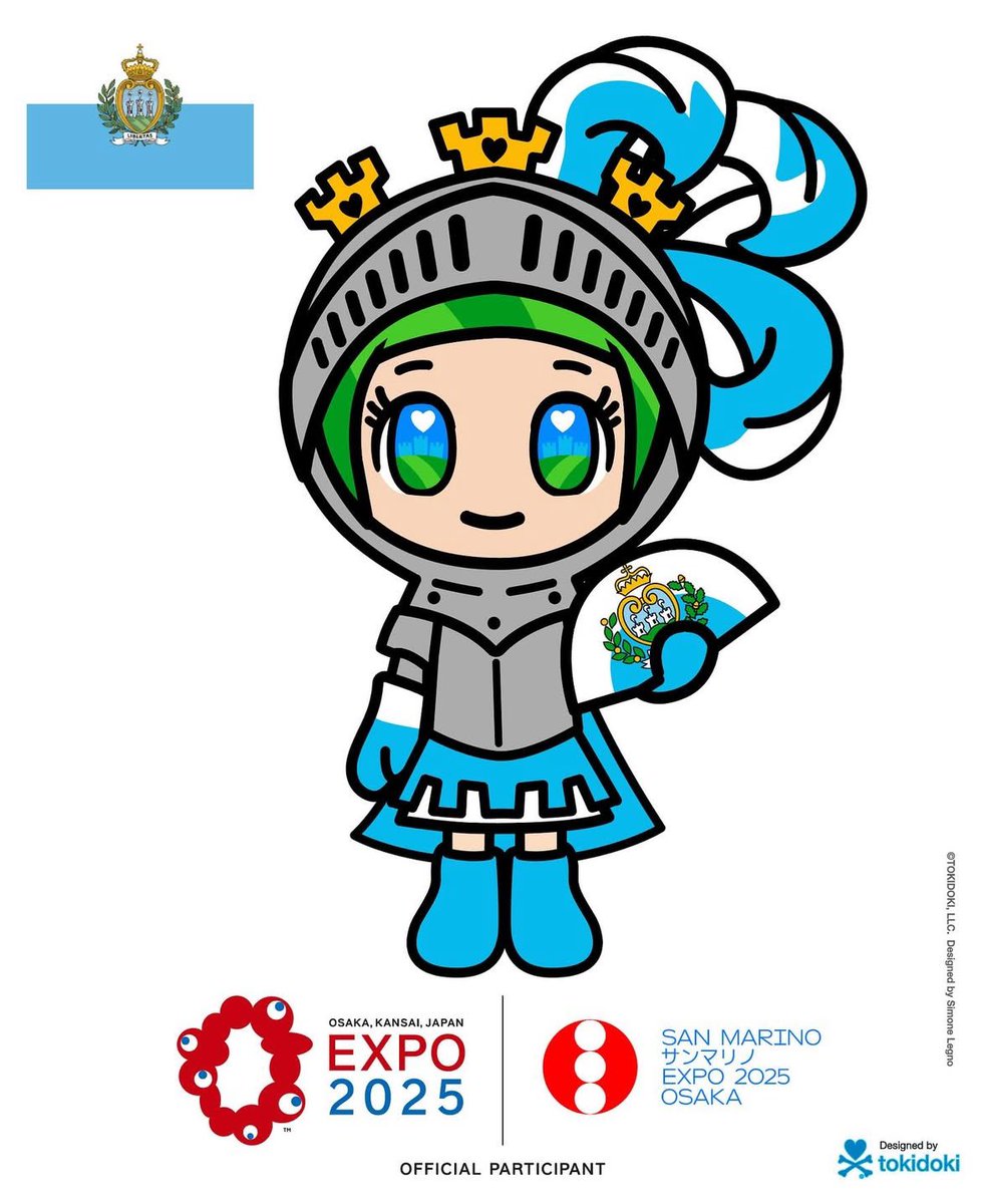 たまたま見かけたサンマリノ共和国🇸🇲の大阪万博キャラクター