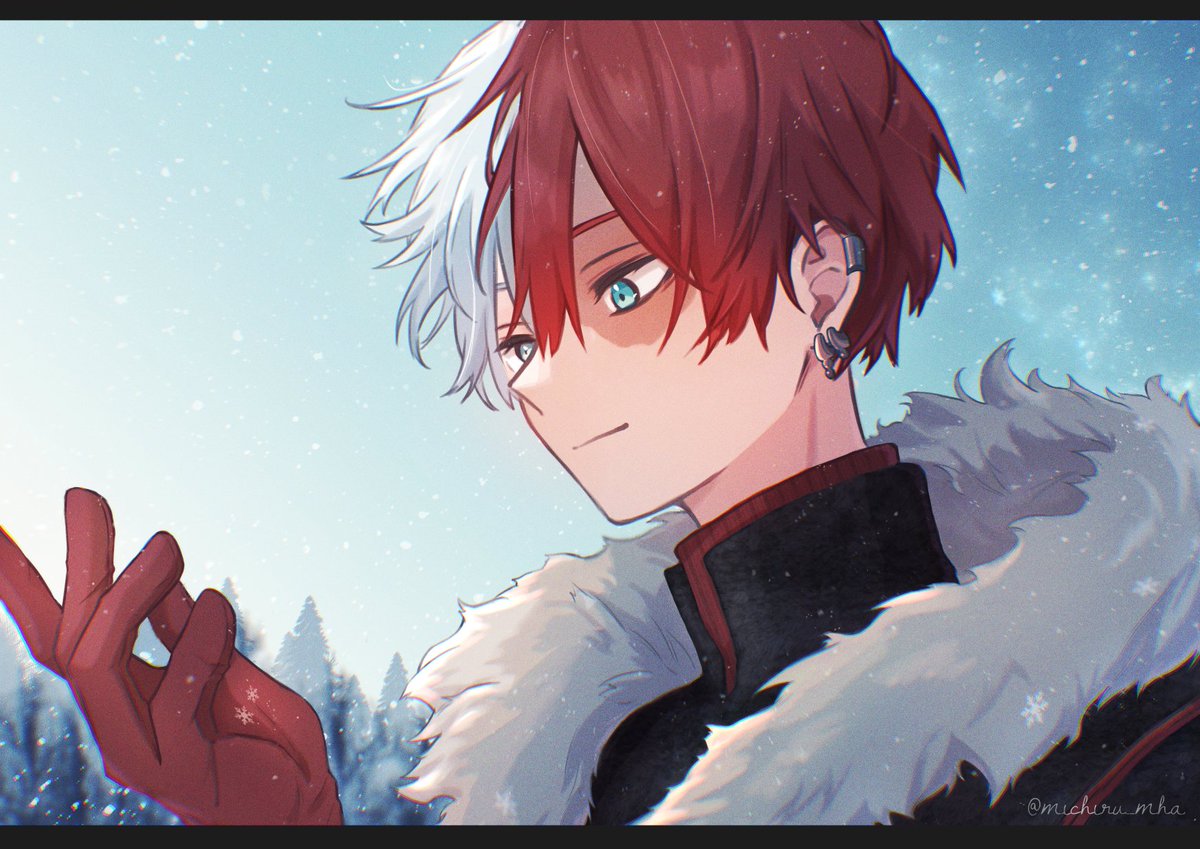 轟焦凍 「新十傑くん 季節はずれの雪 」|みちるのイラスト